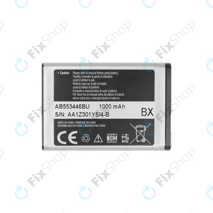 Bateria do Samsung, AB553446BU, 1000mAh