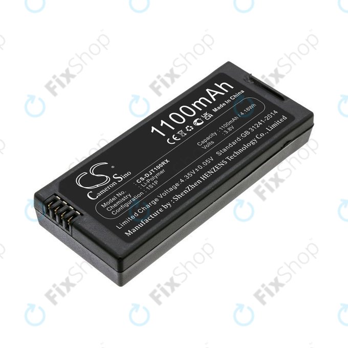 Bateria do DJI Tello, 1100mAh, Li-Pol, 3.8V, T01, HQ