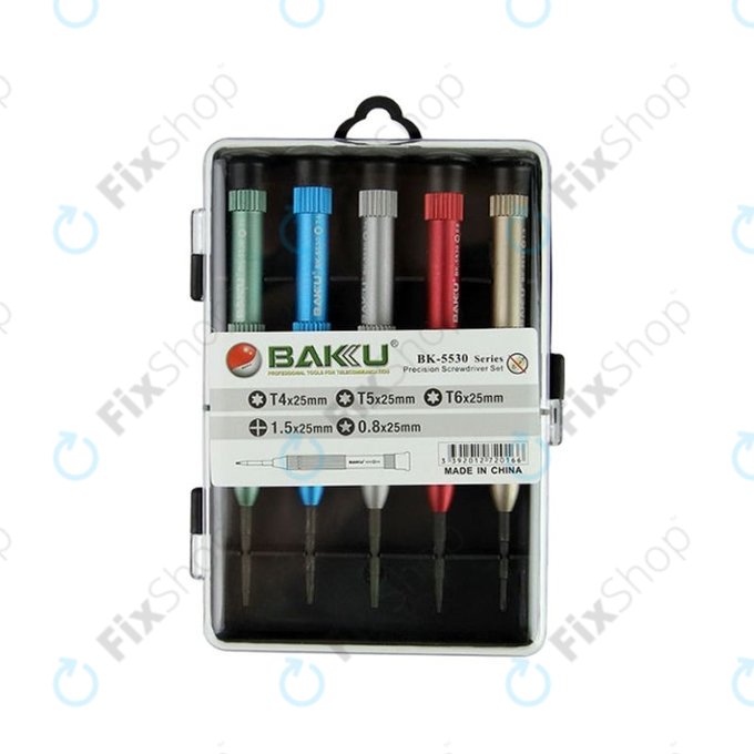 Zestaw śrubokrętów do laptopów, Baku BK-5530, 5szt