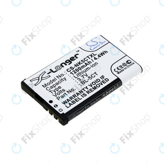 Bateria do Nokia 5220, 5630, 6303, 6700, C5, 1200mAh, Li-Ion, 3.7V, BL-5CT, HQ