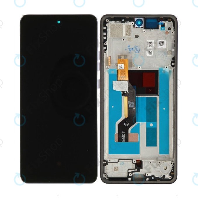 Wyświetlacz dla Motorola Moto G86 5G, Ekran dotykowy z ramką, Cosmic Sky, 5D68C30475, Genuine Service Pack