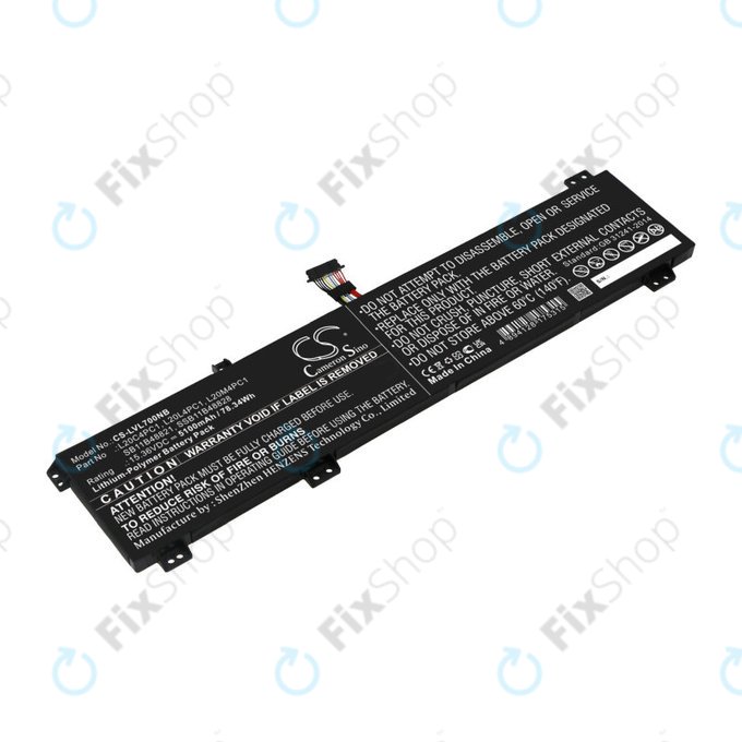 Bateria do Lenovo Legion 5, 5 Pro, 7, 7i, R7000p, 5100mAh, Li-Pol, 15.36V, L20C4PC1, HQ