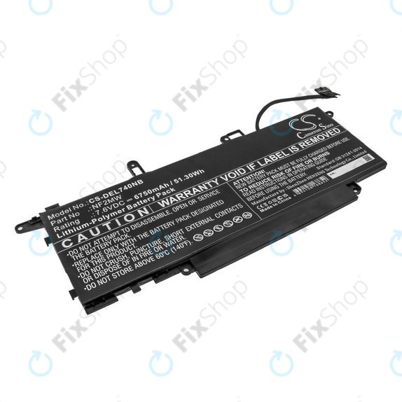 Bateria do Dell Latitude 7310 2-in-1, 7400 2-in-1, 6750mAh, Li-Pol, 7.6V, NF2MW, HQ