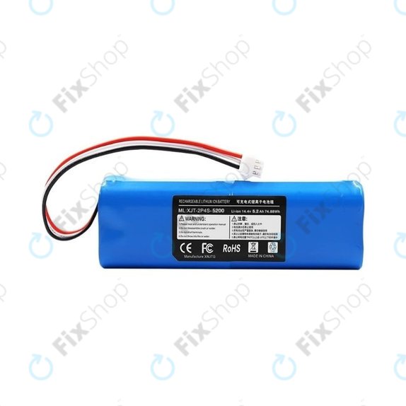 Bateria do Xiaomi EVA, EVE Plus, Viomi S9, Dreame D10 Plus, L10, Lenovo T1 Pro, Lydsto R1, R1 Pro, S1, S1 Pro, XJT-2P4S-5200, Li-Ion, 14,4V 5200mAh