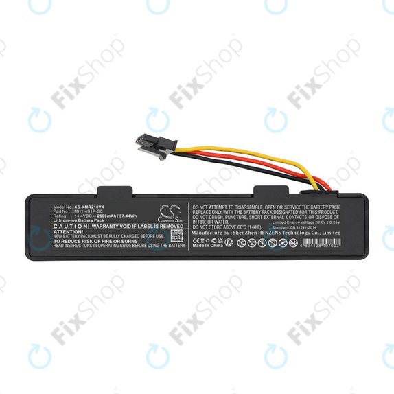 Bateria do Xiaomi VIOMI V3, Mijia 2, Mi Robot Vacuum Mop P, 2600mAh, Li-Ion, 14.4V, MH1-4S1P-SC, HQ