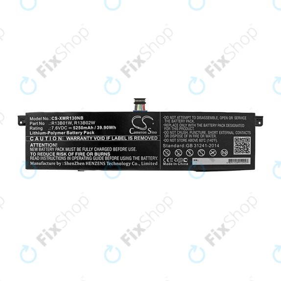 Bateria do Xiaomi Inchmi Aair 13.3, Xiaomi Mi Notebook Air 13.3 2018, 5250mAh, Li-Pol, 7.6V, R13B01W, HQ