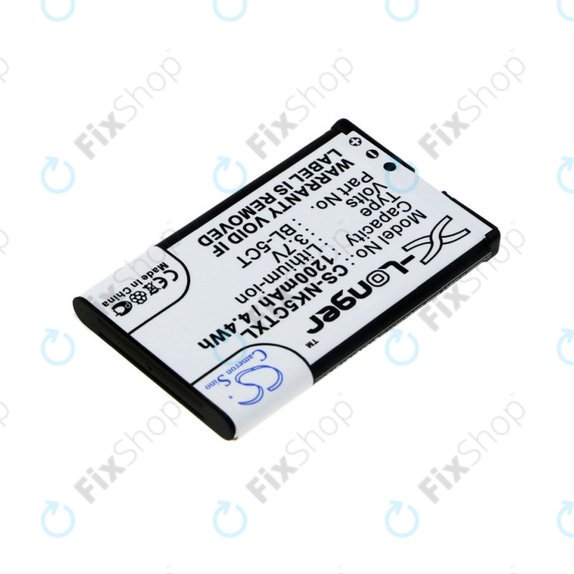 Bateria do Nokia 5220, 5630, 6303, 6700, C5, 1200mAh, Li-Ion, 3.7V, BL-5CT, HQ