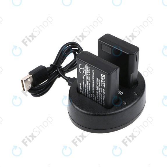 2 μπαταρίες με φορτιστή γιαNikon Coolpix P7000, P7700, D3100, D3200, D5100, 1030mAh, Li-Ion, 7.4V, EN-EL14, HQ