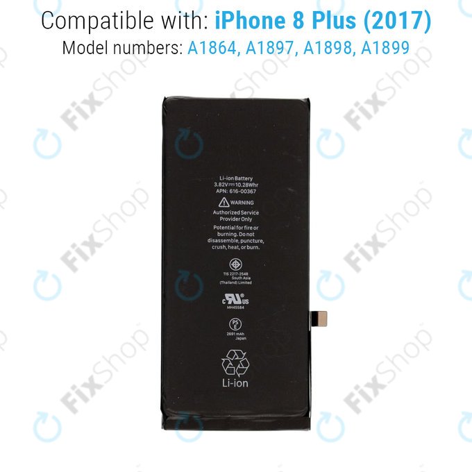 Bateria dla iPhone 8 Plus, 2691mAh