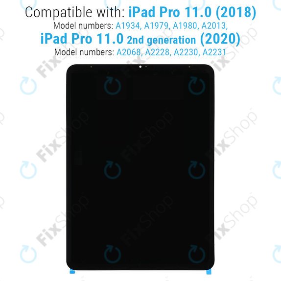 Wyświetlacz LCD dla iPad Pro 11.0" (1st Gen 2018, 2nd Gen 2020), Ekran dotykowy bez ramki, Refurbished