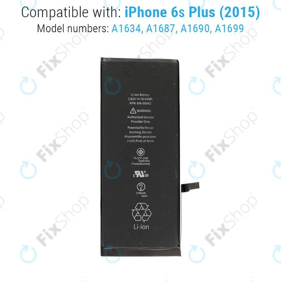 Bateria dla iPhone 6S Plus, 2750mAh