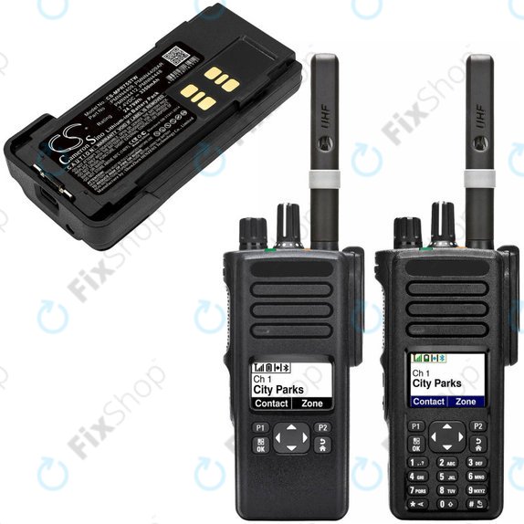 Bateria do Motorola DP2600, 4000, 4600, 4800, XPR3000, XPR3300, 3350mAh, Li-Ion, 7.4V, PMNN4409, HQ