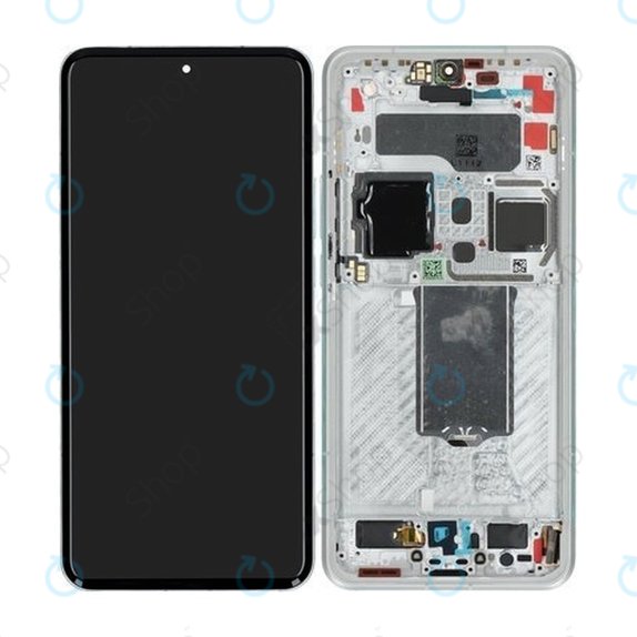 Wyświetlacz do Xiaomi 15 Ultra 5G, Ekran dotykowy z ramką, Silver White, 560005000O100, Genuine Service Pack