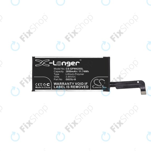 Bateria dla Google Pixel 4a 4G, 3050mAh, Li-Pol, 3.85 V, G025J-B, HQ