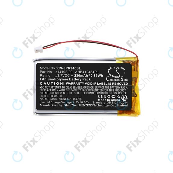 Bateria do Jabra Pro 9400, 9450, 9460, 9465, 9470, 230mAh, Li-Pol, 3.7V, 14192-00, HQ