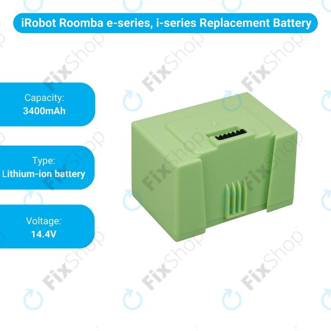 Bateria do iRobot Roomba e-seria, i-seria, ABL-D1, 4624864, ABL-D2, Li-Ion, 14,4V 3400mAh