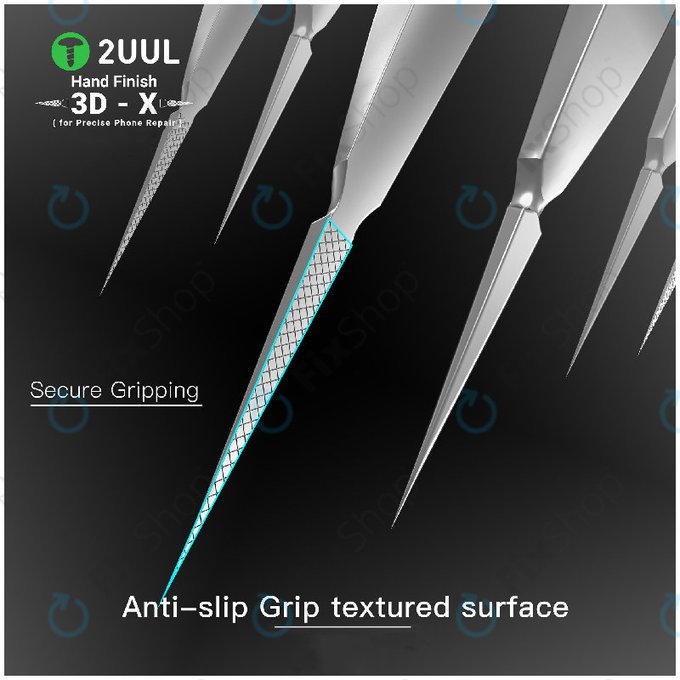 Pęseta precyzyjna, 3D-X wykańczana ręcznie, 2UUL TW02