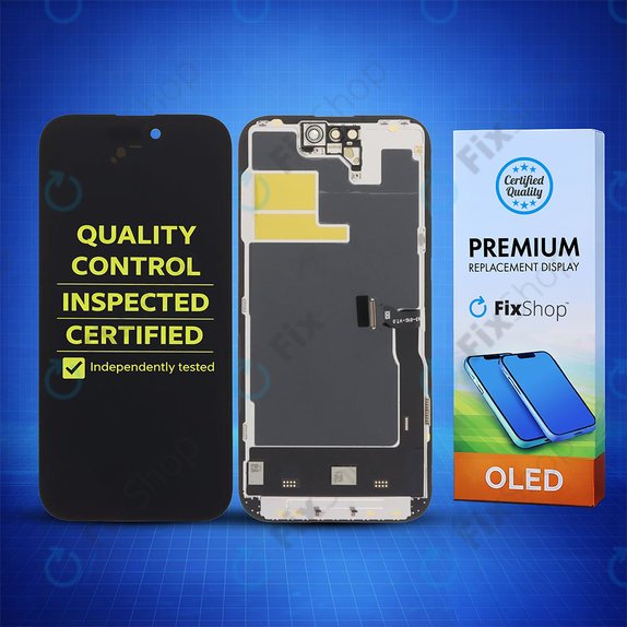 Wyświetlacz Soft OLED dla iPhone 14 Pro, Ekran dotykowy z ramką, DIAGNOSTIC