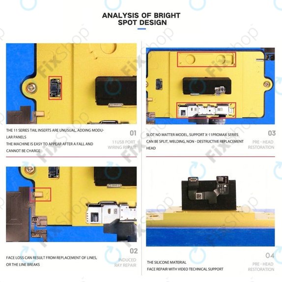 Platforma podgrzewająca do napraw płyt głównych iPhone X, XS, XS Max, 11, 11 Pro, 11 Pro Max, Wylie K85