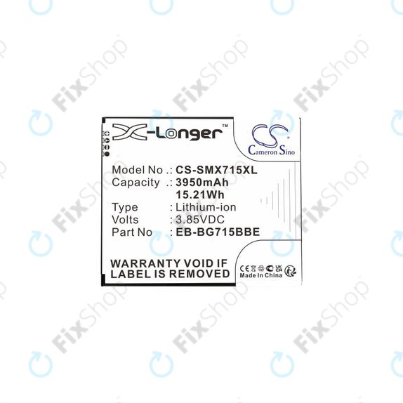 Bateria do Samsung Xcover Pro G715F, EB-BG715BB, 3950mAh, HQ