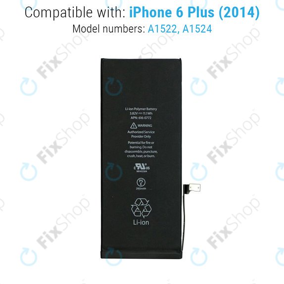 Bateria dla iPhone 6 Plus, 2915mAh