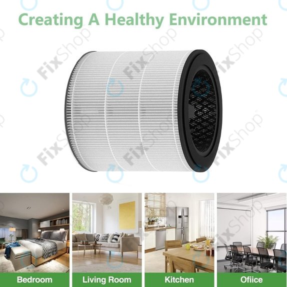 Filtr HEPA 3-w-1 (Węgiel aktywny) do Philips 800-series, AC0830/10, AC0820/10, AC0820/30, AC0819/10