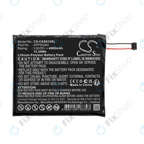 Bateria do CAT S61, 4000mAh, Li-Pol, 3.8V, APP00262, HQ