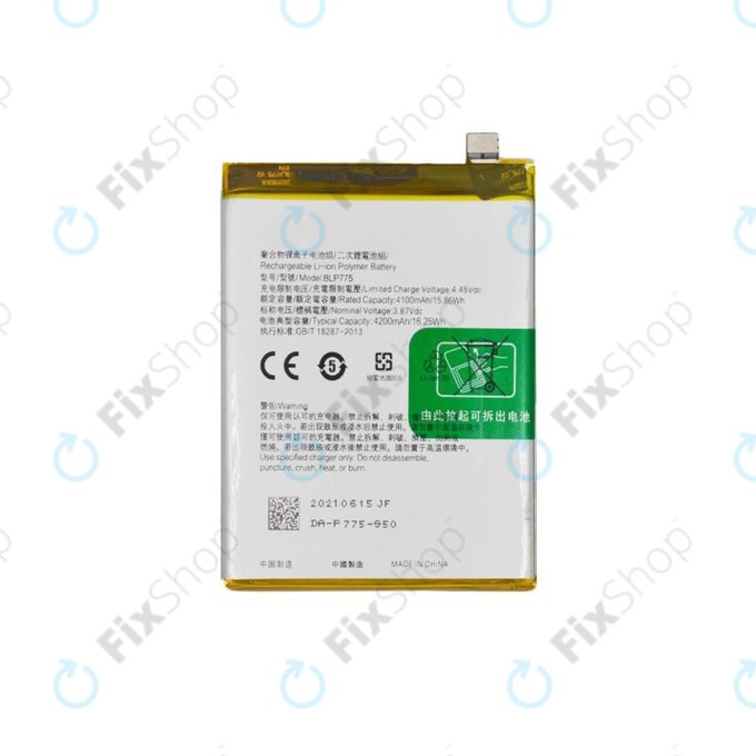 Bateria do Realme X3 SuperZoom RMX2086, BLP775, 4200mAh