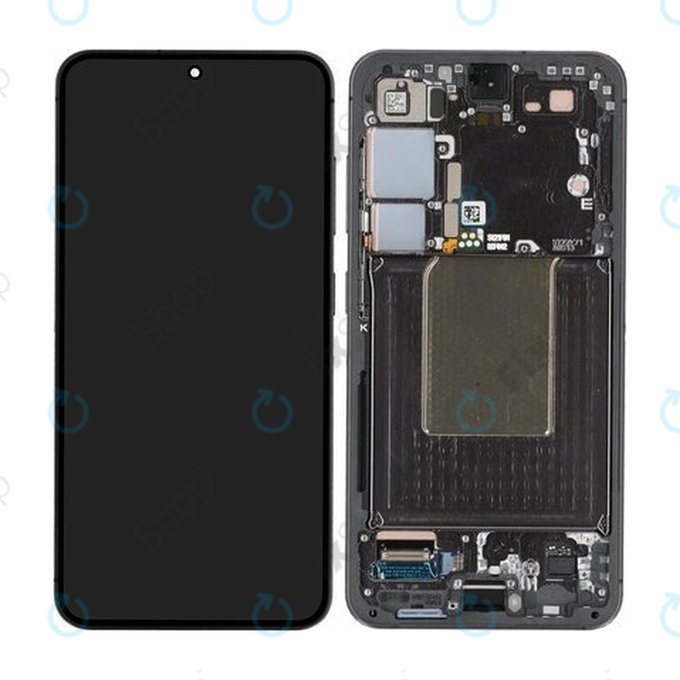 Wyświetlacz OLED do Samsung S24 S921B, Ekran dotykowy z ramką, Onyx Black