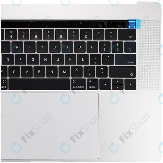 Górna ramka klawiatury z klawiaturą US, mikrofonem, trackpadem i głośnikami do MacBook Pro 15" A1707 (Late 2016 - Mid 2017), Srebrny, Silver