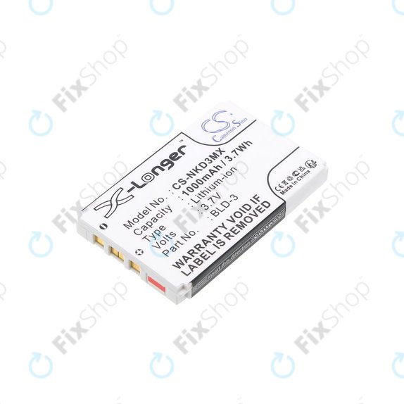 Bateria do Nokia 7250i, 6610, 6585, 6560, 6200, 6220, 1000mAh, Li-Ion, 3.7V, BLD-3, HQ