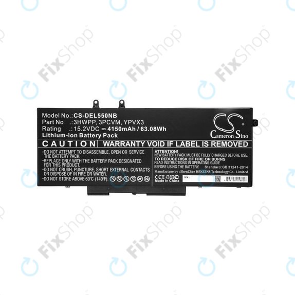 Bateria do Dell Latitude 5501, Latitude 5401, Latitude 14 5410, Latitude 15 5511, 4150mAh, Li-Ion, 15.2V, 3HWPP, HQ