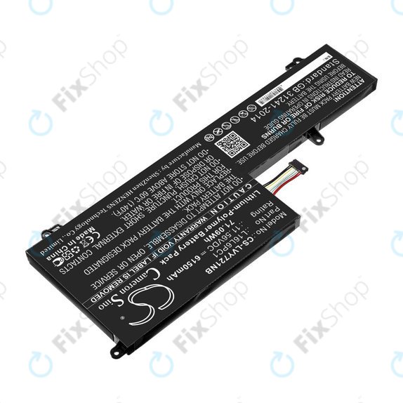 Bateria do Lenovo Yoga 720-15, 6150mAh, Li-Pol, 11.56V, L16L6PC1, HQ