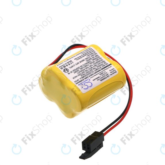 Bateria do GE FANUC ALPHA iSV, BETA iSV, 2900mAh, Li-MnO2, 6V, A98L-0031-0025, HQ