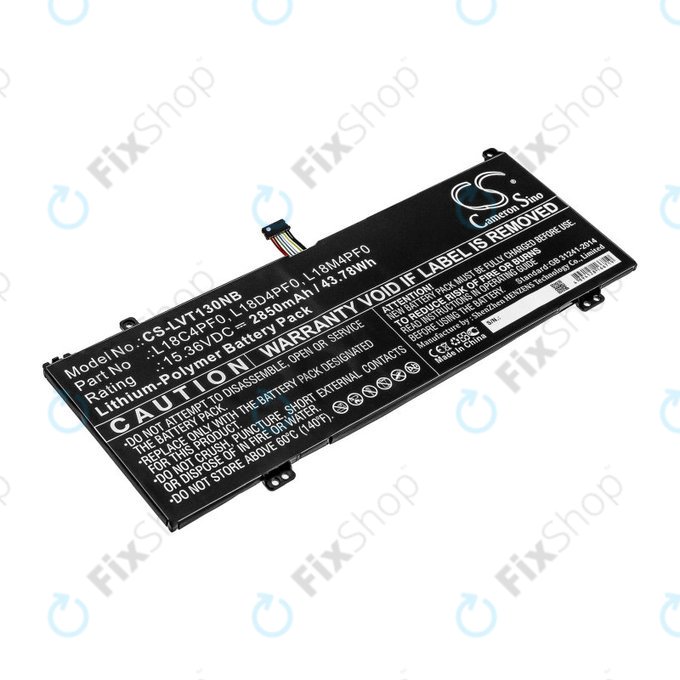 Bateria do Lenovo ThinkBook 13s, 14s, 2850mAh, Li-Pol, 15.36V, L18C4PF0, HQ