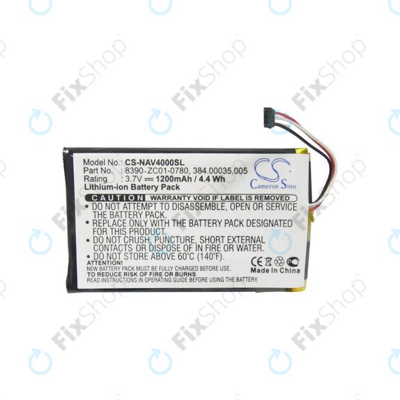 Bateria do Navigon 40 Easy, Plus, Premium, 1200mAh, Li-Pol, 3.7V, 8390-ZC01-0780, HQ