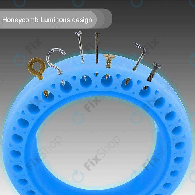 Wytrzymala pelna opona bezdetkowa do Xiaomi Mi Electric Scooter 1S, 2 M365, Essential, Pro, Pro 2, Blue Fluorescent