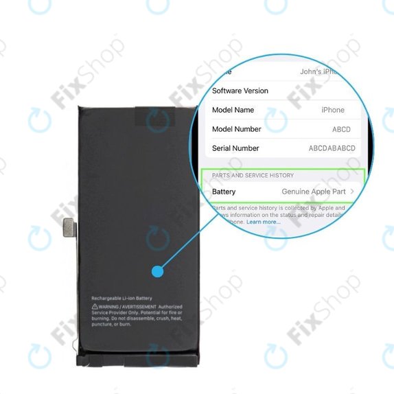 Bateria do iPhone 14 Plus, 661-30394, 4325mAh, Genuine Apple