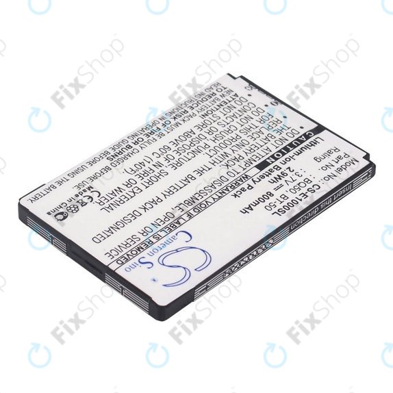 Bateria do Motorola Wilder, 800mAh, Li-Ion, 3.7V, BQ50, HQ