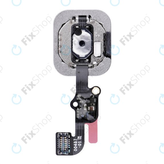 Przycisk Home z taśmą flex do iPhone 6S, 6S Plus, Srebrny, Silver