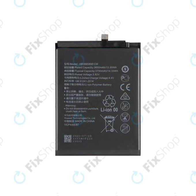 Bateria do Huawei Honor View 10 BKL-L09, HB386589ECW, 3750mAh