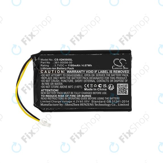 Bateria do Garmin Drive 50 LM, 51LMT, 51LMT-S, DriveSmart 5 LMT, Nuvi 30, 50, 50LM, 52, 52LM, 52LMT, 55, 55LM, 55LMT, 361-00056-00, 361-00056-50, 1100mAh, HQ