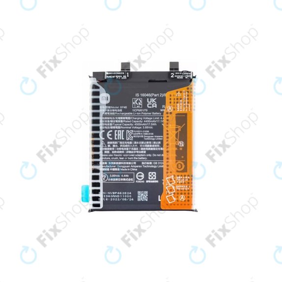 Bateria do Xiaomi 12, 12X, BP46, 4500mAh, 460200009C1G, Genuine Service Pack