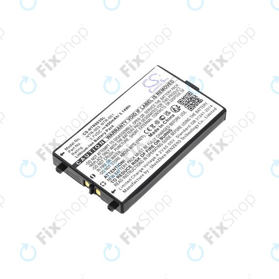 Bateria do Nintendo, 850mAh, Li-Ion, 3.7V, NTR-003, HQ