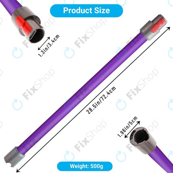 Rura ssąca do Dyson V-series, Outsize, Fioletowy, Purple