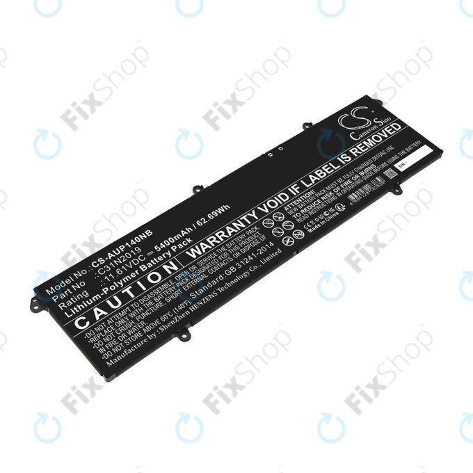 Bateria do Asus VivoBook Pro 14, 14X, 15 OLED, 5400mAh, Li-Pol, 11.61V, C31N2019, HQ