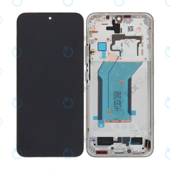 Wyświetlacz do Xiaomi 14 23127PN0CC, Ekran dotykowy z ramką, Biały, White, TFT