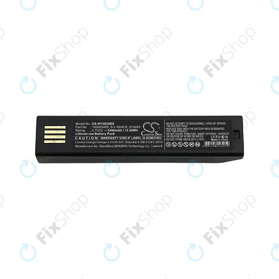 Bateria do Honeywell 1202g, 1452G, 1472G, 1902GHD/GSR, 1911i, 1981i, 3820/i, 4620, 4820/i, 5620, 6320, 8675i, Xenon 3820/i, 4820/i, 5620, 6320, 100000495, S-L-0526-E, 013283, 3400mAh, HQ