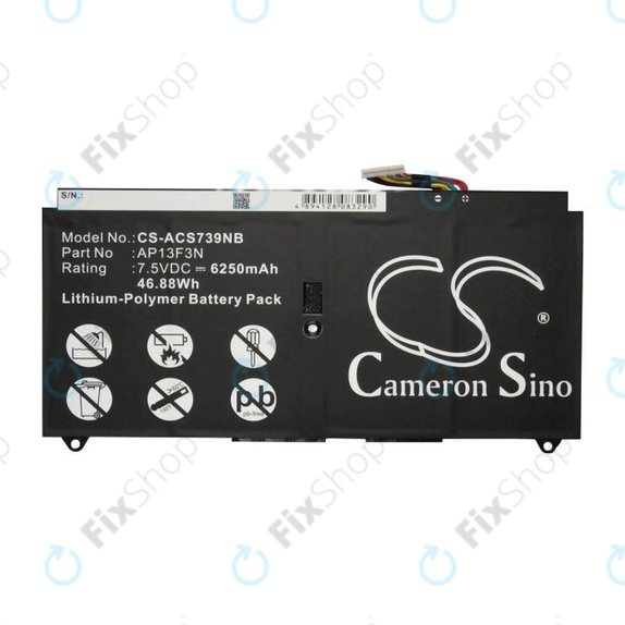 Bateria do Acer Aspire S7, 6250mAh, Li-Pol, 7.5V, AP13F3N, HQ