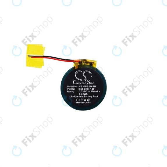 Bateria do Garmin Approach S1, S3, S4, Forerunner 110, 210, S1, 200mAh, Li-Ion, 3.7V, 361-00047-00, HQ